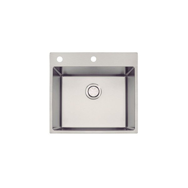 Cuba de Sobrepor em Inox Acetinado com Válvula Tramontina Quadrum 50x40cm