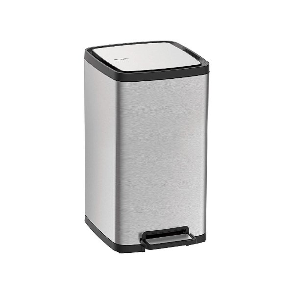 Lixeira em Aço Inox com Balde Removível e Pedal Tramontina Octos - 15L