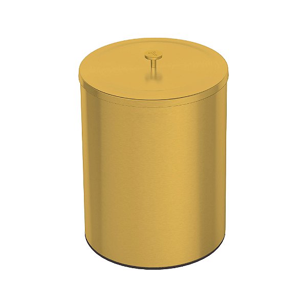 Lixeira em Aço Inox com Acabamento Scotch Brite Tramontina Útil 5L - Ouro
