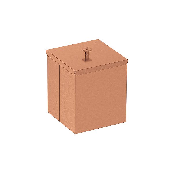 Lixeira em Aço Inox com Acabamento Scotch Brite Tramontina Luz 4,5L - Rose