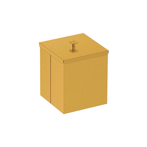 Lixeira em Aço Inox com Acabamento Scotch Brite Tramontina Luz 4,5L - Ouro