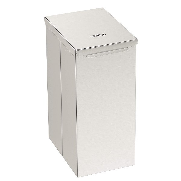 Lixeira em Aço Inox com Acabamento Acetinado Tramontina Luz Slim Swivel 5,5L
