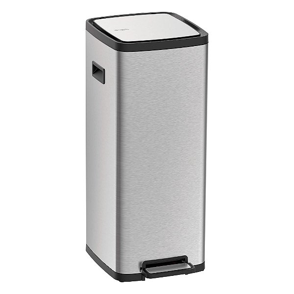 Lixeira em Aço Inox com Balde Removível e Pedal Tramontina Octos - 20L