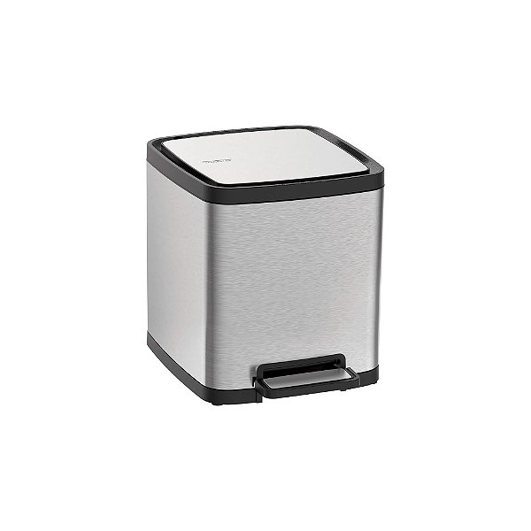 Lixeira em Aço Inox com Balde Removível e Pedal Tramontina Octos - 10L