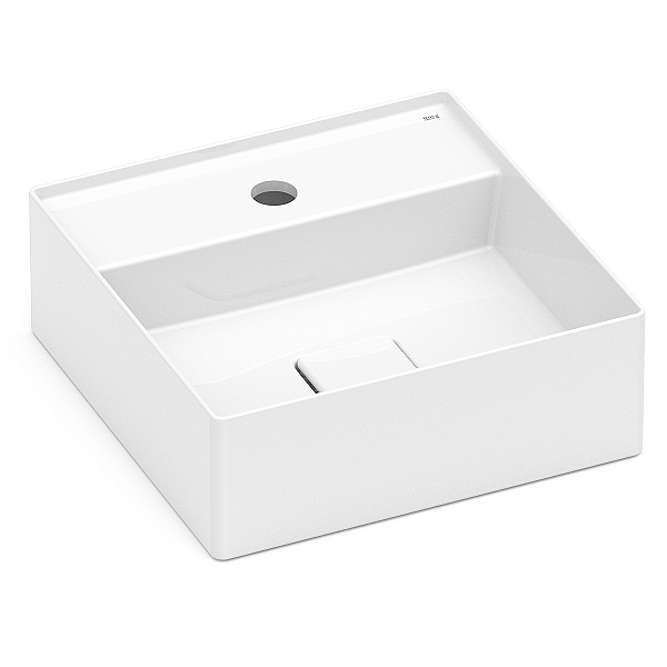 Cuba de Apoio com Mesa Roca Terra 35 x 35 cm T8 Branco