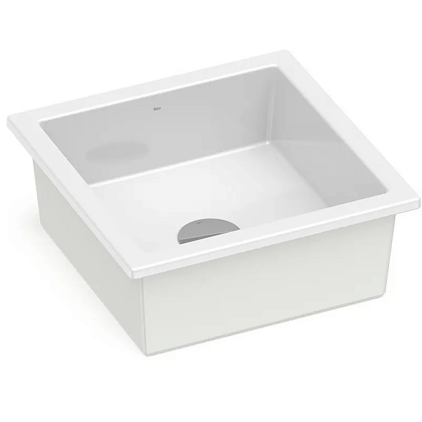 Cuba Quadrada de Sobrepor e Embutir 33x33cm Roca Optica PQ33 - Branco