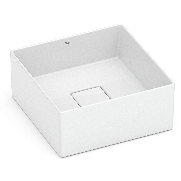 Cuba de Apoio Roca Terra 30 x 30 cm T3 Branco