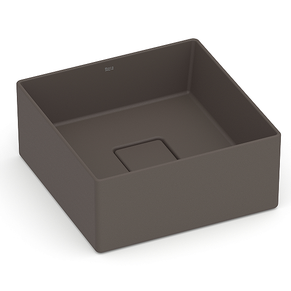 Cuba de Apoio Roca Terra 30 x 30 cm T3 - Marrom Café