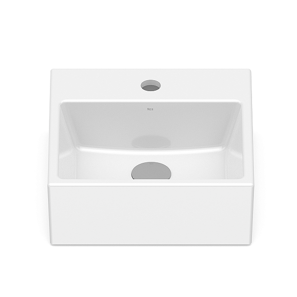 Cuba de Apoio com Mesa Roca Optica 35 x 35 cm PQ35 - Branco