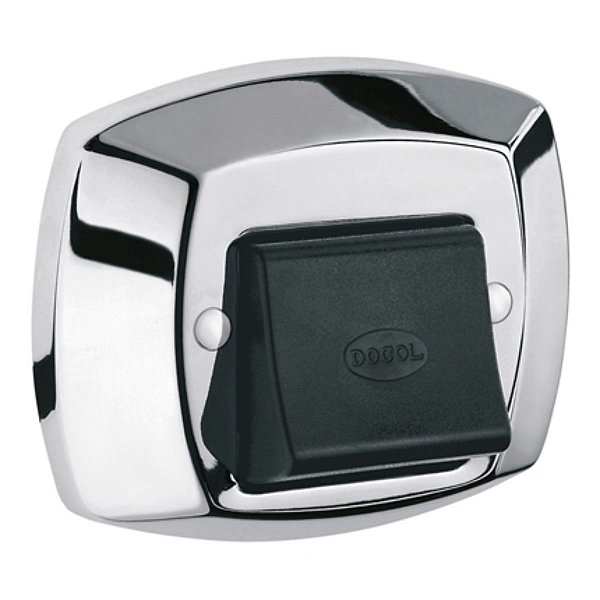 Acabamento Válvula Descarga Docol Clássica Preta/Cromada