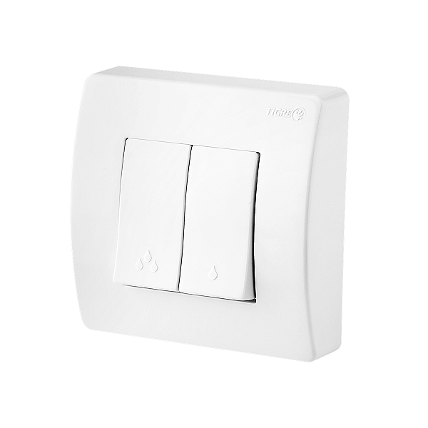 Acabamento Válvula Descarga Tigre Flux Branca - 57809