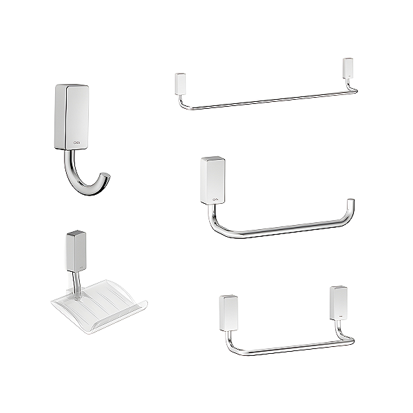 Kit de Acessórios Celite One 5 Peças - Cromado