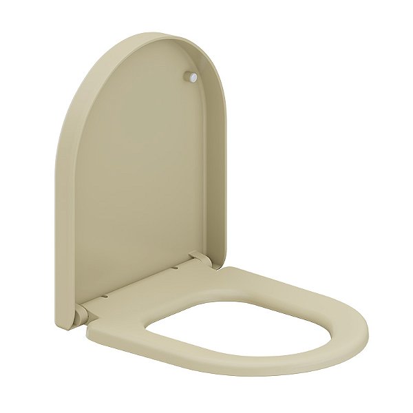 Assento Sanitário Tigre Smart PP Modelo D Soft Close - Bege