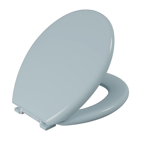 Assento Sanitário Oval Universal Almofadado Astra - Azul Claro