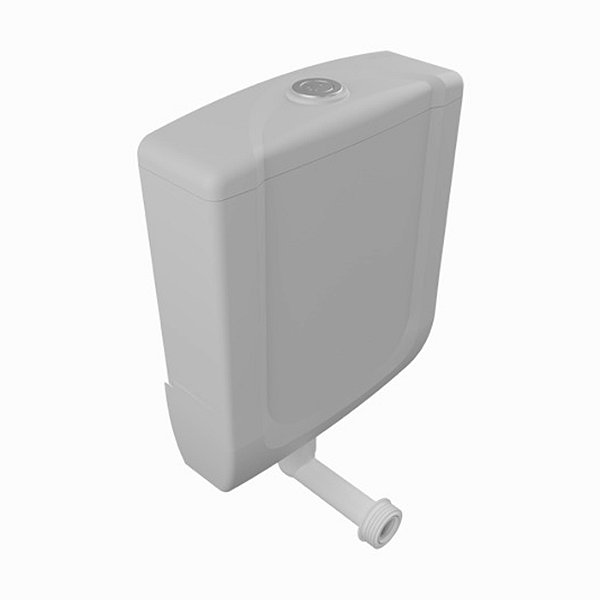 Caixa de Descarga Baixa Astra CB1 Duplo Acionamento Cinza