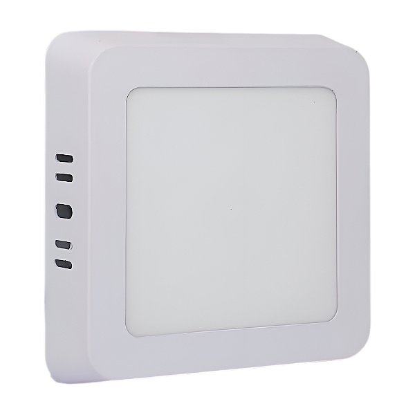 Plafon LED 6W Sobrepor Quadrado Branco Quente