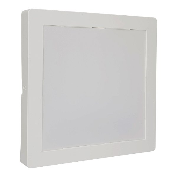 Plafon LED 18W Sobrepor Quadrado Branco Quente