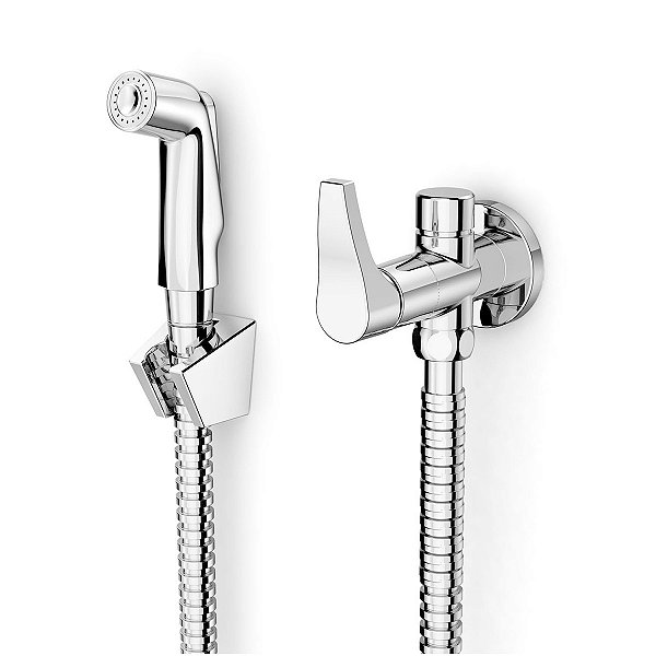 Ducha Higiênica com Registro e Derivação Celite Like - Cromado