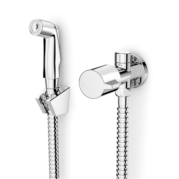 Ducha Higiênica com Registro e Derivação Celite Fit - Cromado