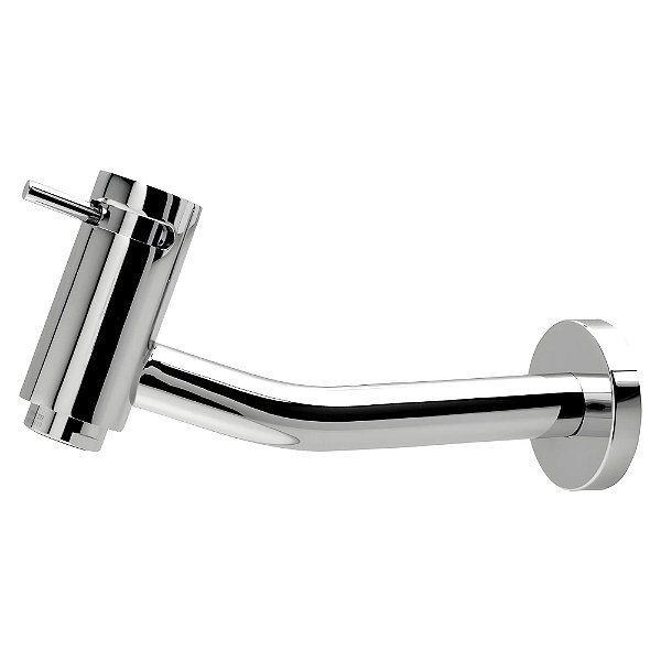 Torneira Banheiro Parede Bica Baixa Celite Basic - Gold Matte