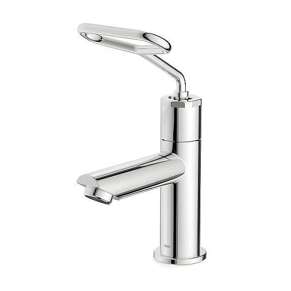 Torneira Banheiro Bancada Bica Baixa Alavanca Celite Ecopress - Cromado