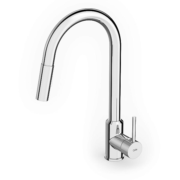 Torneira Monocomando Cozinha Bancada Bica Alta Celite Prática ''U'' - Cromado