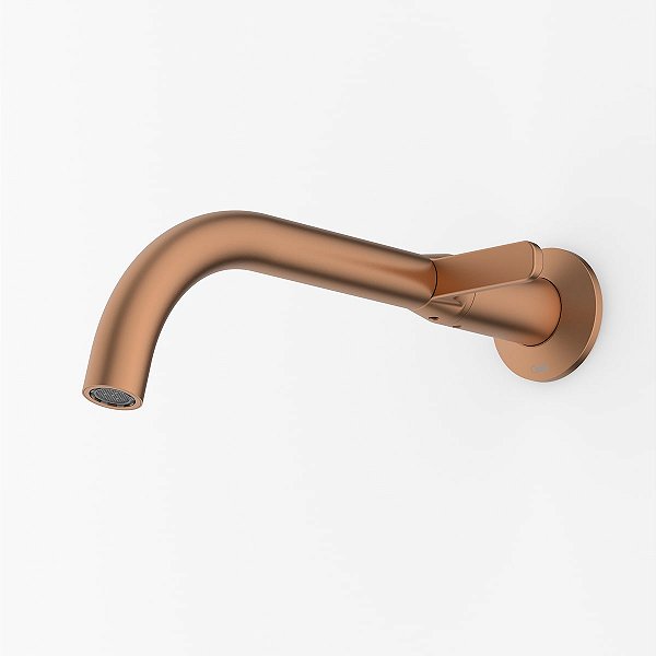 Torneira Banheiro Parede Bica Baixa Celite Design - Rose Gold Matte