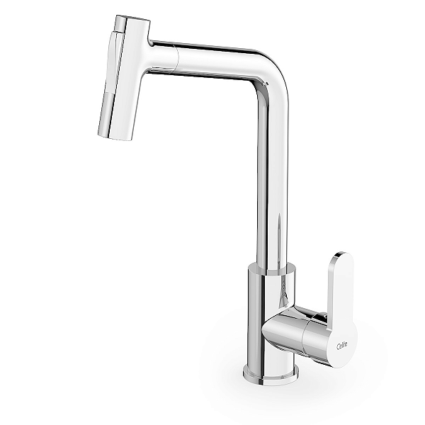 Torneira Monocomando Cozinha Bancada Bica Alta Celite Kitchen - Cromado