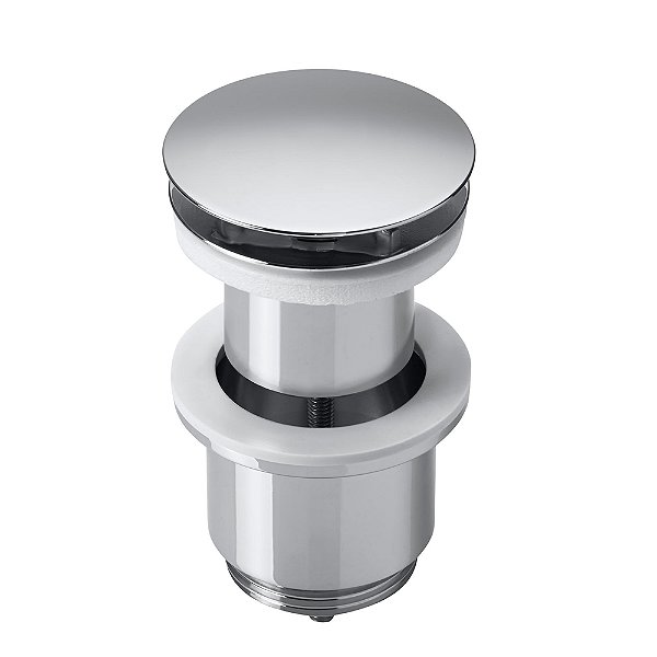 Válvula de Escoamento Click Lavatório Roca Novatic 1.1/4” com Ladrão - Cromado