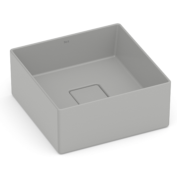 Cuba de Apoio Roca Terra 30 x 30 cm T3 - Cinza Claro