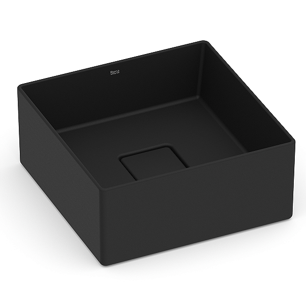 Cuba de Apoio Roca Terra 30 x 30 cm T3 - Preto Fosco