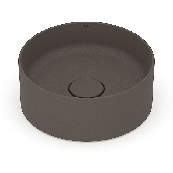 Cuba Redonda de Apoio Roca Terra 30 x 30 cm T1 – Marrom Café A32787U660