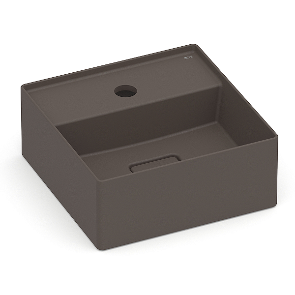 Cuba de Apoio com Mesa Roca Terra 30 x 30 cm T7 - Marrom Café