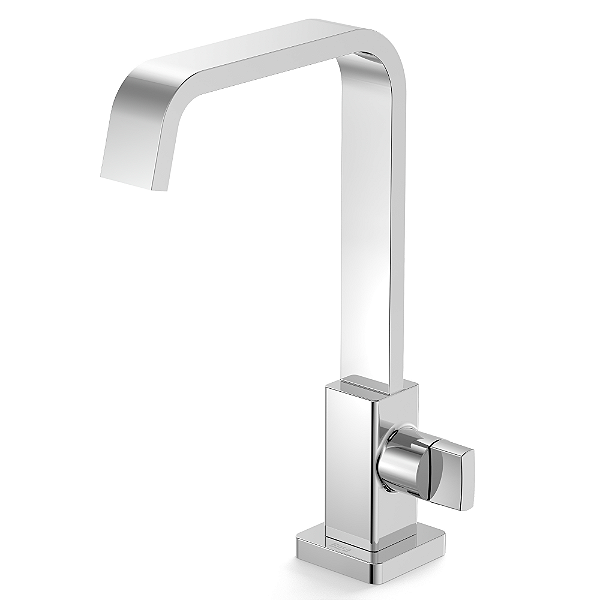 Torneira Banheiro Bancada Bica Alta Roca Virtus - Cromado