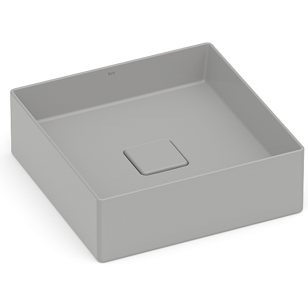 Cuba de Apoio Roca Terra 35 x 35 cm T4 - Cinza Claro