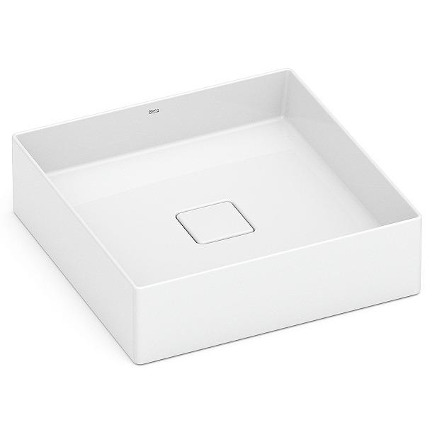 Cuba de Apoio Roca Terra 40 x 40 cm T5 - Branco A32787Y000