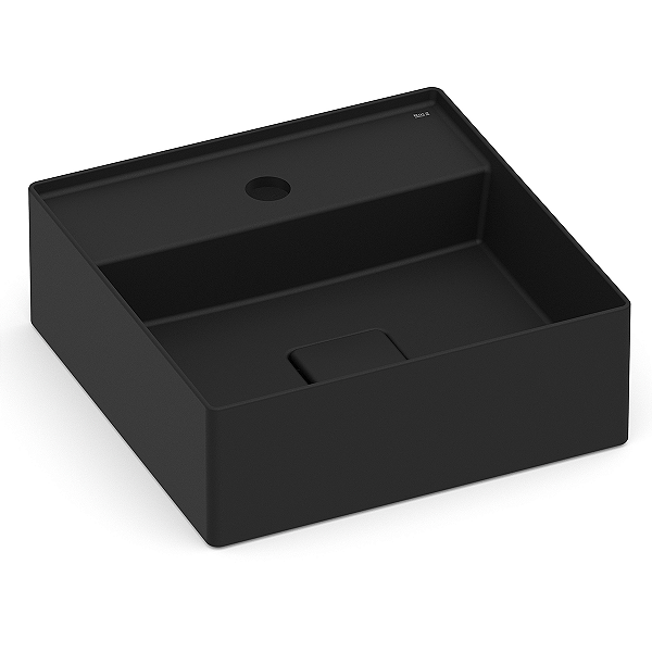 Cuba de Apoio com Mesa Roca Terra 35 x 35 cm T8 - Preto Fosco