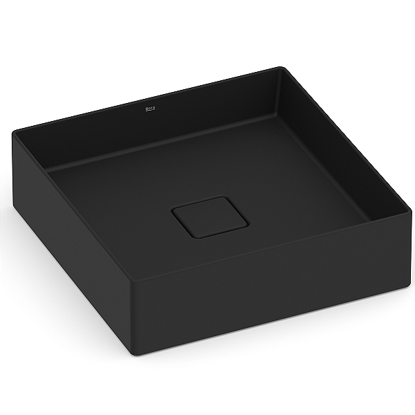 Cuba de Apoio Roca Terra 40 x 40 cm T5 - Preto Fosco