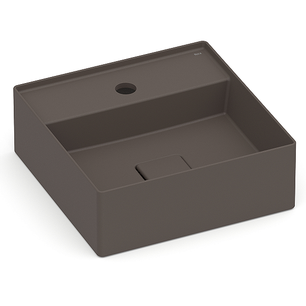 Cuba de Apoio com Mesa Roca Terra 35 x 35 cm T8 - Marrom Café