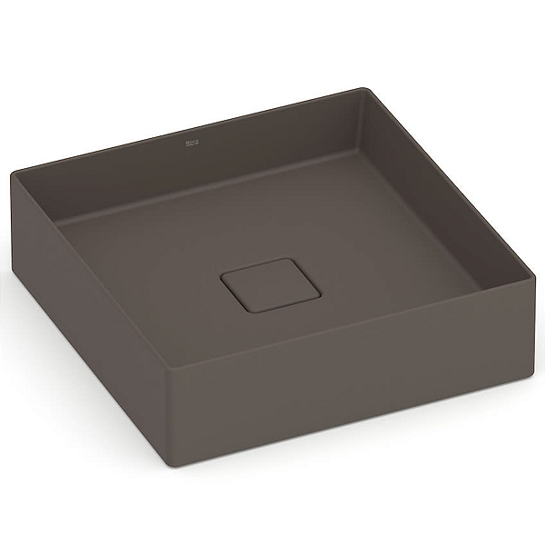 Cuba de Apoio Roca Terra 40 x 40 cm T5 - Marrom Café