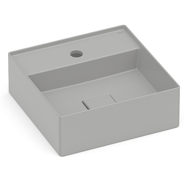 Cuba de Apoio com Mesa Roca Terra 35 x 35 cm T8 - Cinza Claro