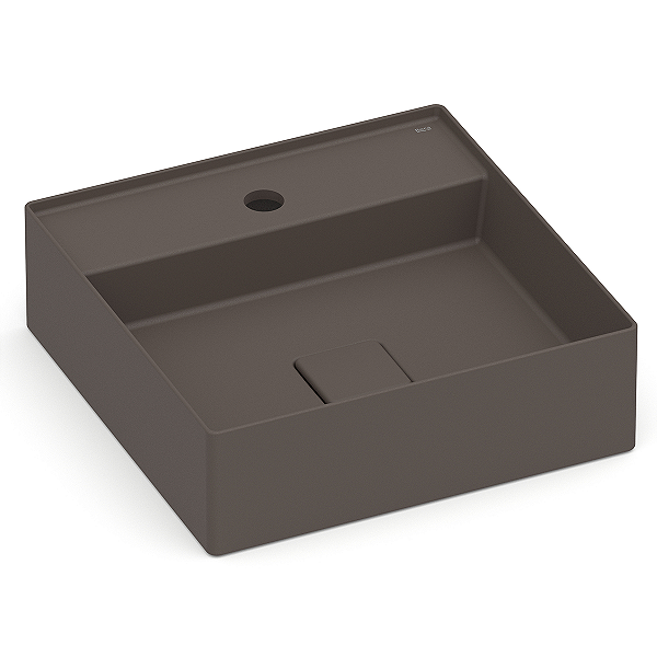 Cuba de Apoio com Mesa Roca Terra 40 x 40 cm T9 - Marrom Café