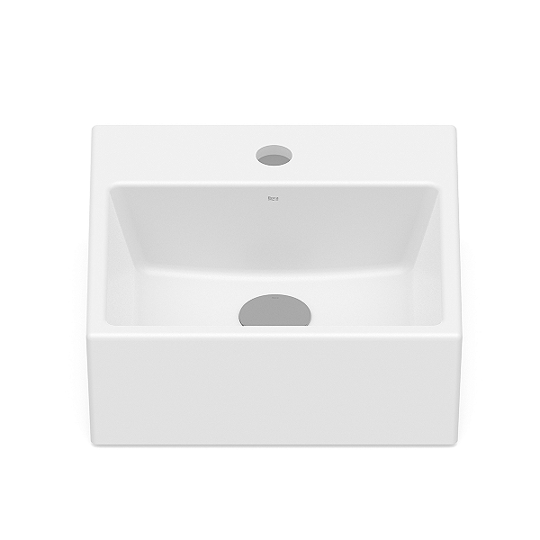 Cuba de Apoio com Mesa Roca Optica 35 x 35 cm PQ35 - Branco Fosco