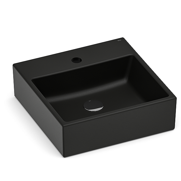 Cuba de Apoio com Mesa Roca Optica 42 x 42 cm PQ42 - Preto Fosco