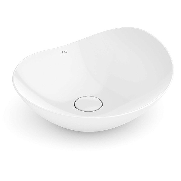 Cuba de Apoio Redonda Roca Ohtake 47x40,5cm - Branco