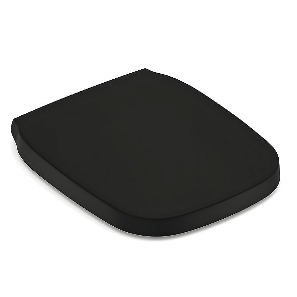 Assento Sanitário Termofixo Soft Close Roca Debba Classic - Preto Fosco