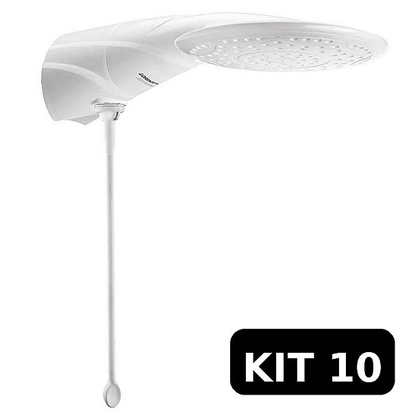 Kit 10 Chuveiro Lorenzetti Advanced Eletrônico Branco - 220V