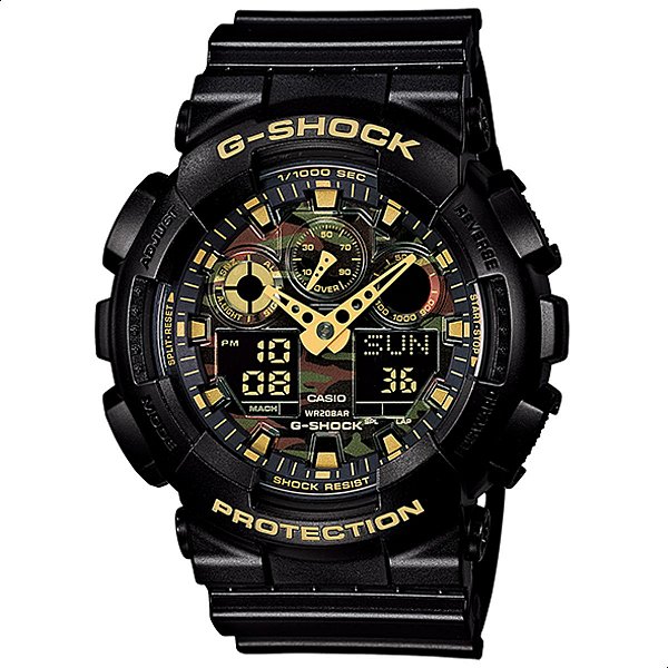 Relógio Masculino Casio G-Shock Camuflado GA-100CF-1A9DR
