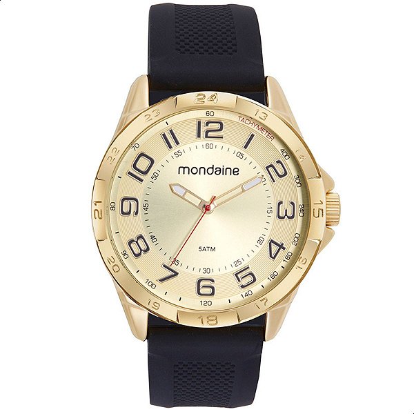 Relógio Masculino Mondaine Analógico Esportivo Dourado 53829GPMVDI4