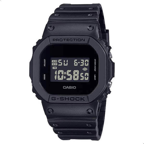 Relógio de Pulso Masculino Casio G-Shock Digital Light LED DW-5600UBB-1DR
